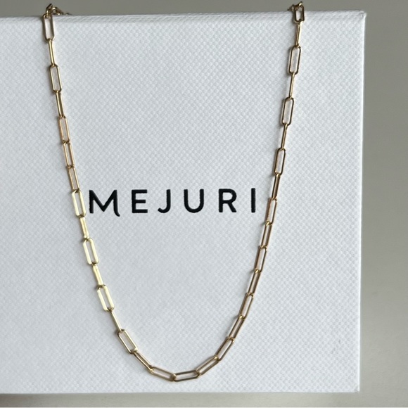 Mejuri boyfriend bold chain necklace 14k solid gold - Picture 1 of 5